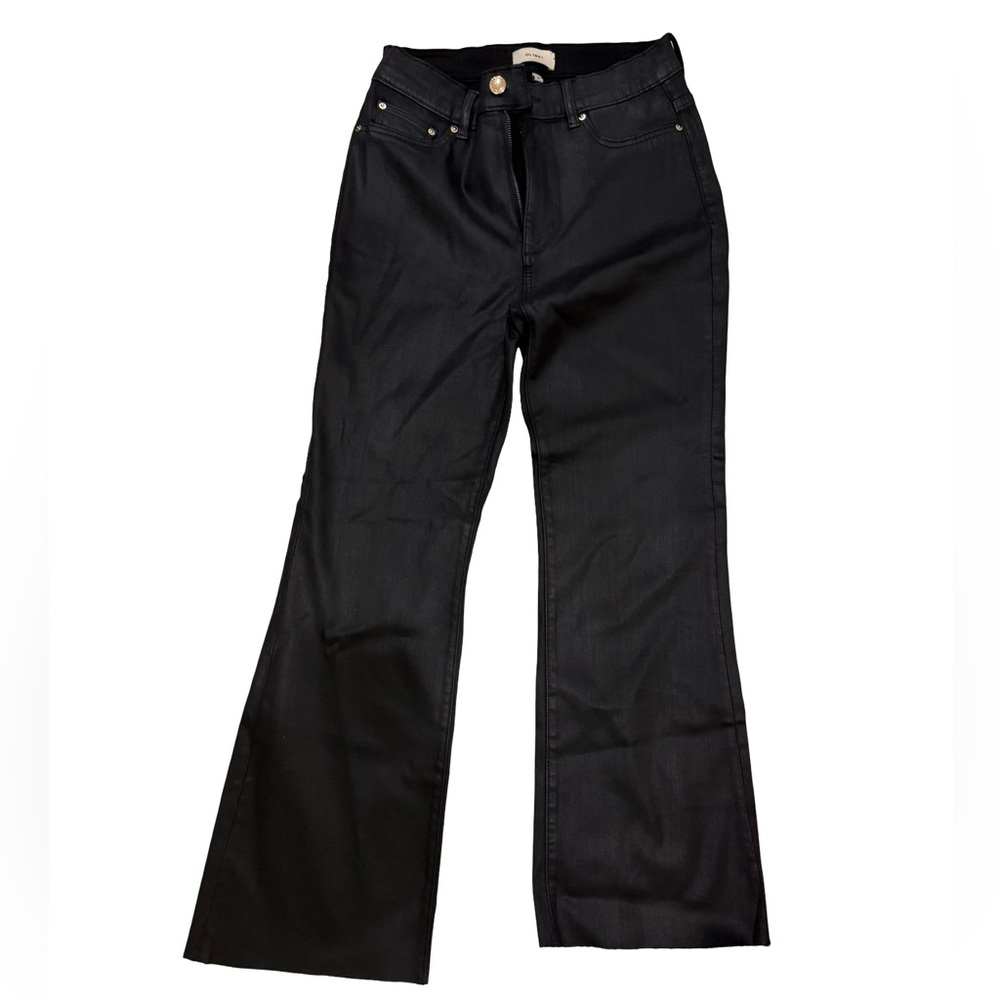 DL1961 Leather Bridget Instasculpt Coated Bootcut Pants